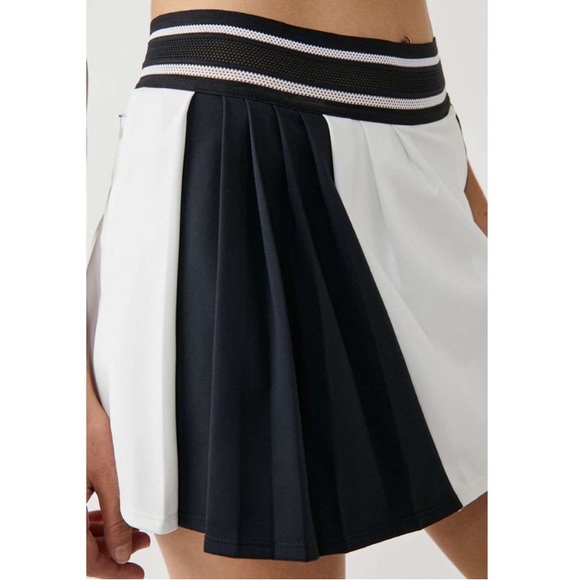 Free People Movement Round Robin Colorblock Skirt - black and white - Picture 2 of 7